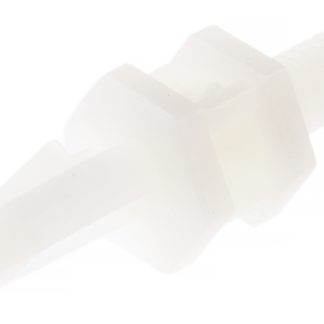 Distanziale PCB in Nylon Essentra, H. 6.4mm, Ø foro PCB 4mm, Ø foro telaio 4mm, M4