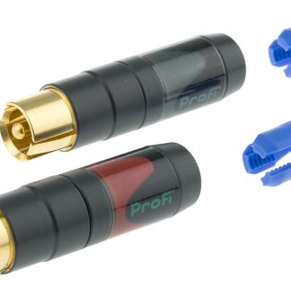 Spinotto RCA Neutrik Maschio, in Oro su nichel, Montaggio su cavo