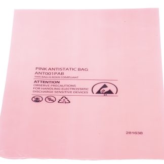 Sacchetto antistatico RS PRO 155mm x 254mm x 0.075mm, col. Rosa, 100 pz.