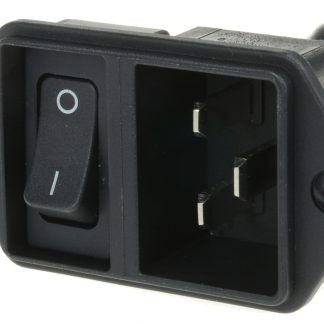 Connettore IEC C20 Schurter Maschio, 16/20A, 250 V, Montaggio a pannello