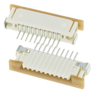 Connettore FPC Molex, 10 via/e , 1 fila/e , passo 1mm, Femmina, Contatto inferiore ZIF, Montaggio superficiale