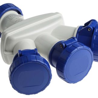 Adattatore connettore di alimentazione industriale Scame, 1 x 2P + E, 3 x 2P + E, 16A