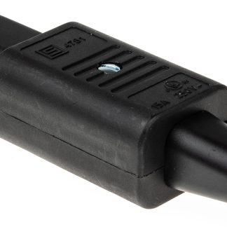 Connettore IEC C15 Schurter Femmina, 10A, 250 V, Montaggio su cavo