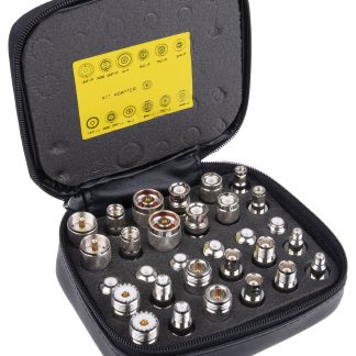 Kit adattatori coassiali RF RS PRO, 30 adattatori coassiali RF per l'interconnessione BNC, UHF, mini UHF, N, TNC e