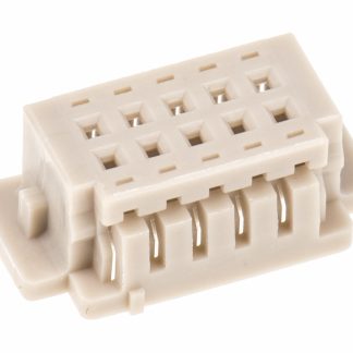 Corpo connettore automotive Hirose Femmina, 10 vie, 2 file, passo 1.25mm