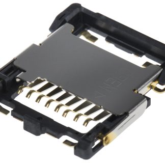 Connettore scheda di memoria JAE Maschio, 8 vie, 1 file, passo 1.1mm, Montaggio superficiale