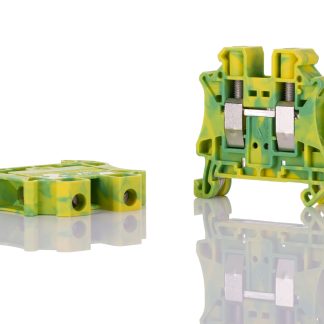 Morsettiera per guida DIN Phoenix Contact, Verde/Giallo, livello Singolo, 76A