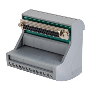 Modulo di interfaccia, Phoenix Contact, D-sub, Montaggio guida DIN, Femmina, 37 poli, 25 V ca, 2A