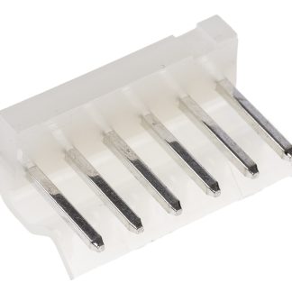 Connettore maschio Molex, 6 vie, 1 fila, passo 3.96mm