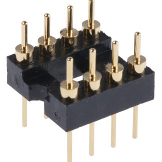 Adattatore zoccolo IC ASSMANN WSW AR 08-ST/T, Montaggio con foro passante, da 8 pin maschio DIP a 8 pin maschio DIP,