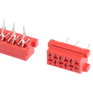 Presa PCB TE Connectivity, 6 vie, 2 file, passo 2.54mm, Montaggio con foro passante