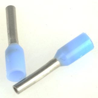 Boccola a crimpare TE Connectivity, Isolato, Blu, lunghezza pin 6mm, filo max 0.25mm², 23AWG