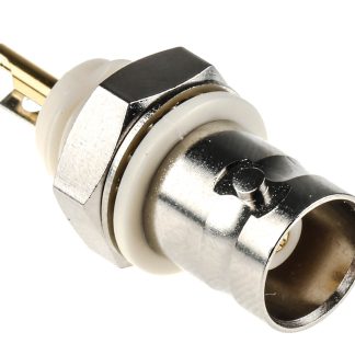 Connettore coassiale Ad angolo diritto TE Connectivity, Femmina, 50Ω, Montaggio a pannello