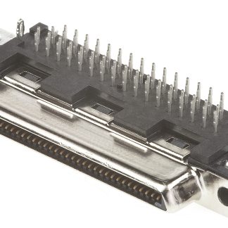 Presa PCB TE Connectivity, 68 vie, passo 1.6mm, Montaggio con foro passante