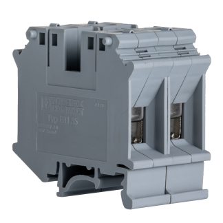 Morsettiera per guida DIN Phoenix Contact, Grigio, livello Singolo, 125A