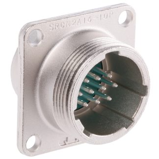 Connettore circolare JAE, maschio, serie SRCN, Miniatura, 10 poli, Montaggio a pannello