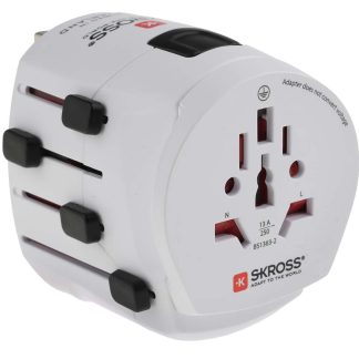 Adattatore universale SKROSS da Australia, Europa, Italia, Svizzera, Regno Unito, USA a Australia, Italia, Svizzera,