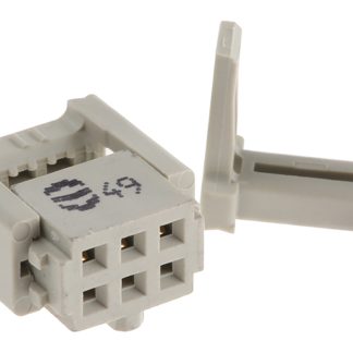 Connettore IDC HARTING Femmina, 6 vie, 2 file, passo 2.54mm, Montaggio su cavo