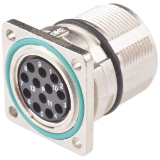 Connettore circolare Amphenol Industrial, femmina, serie MotionGrade, M23, 12 poli, Montaggio a pannello
