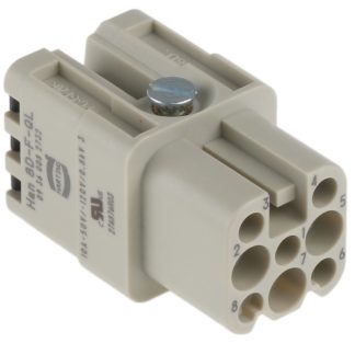 Inserto a bloccaggio rapido HARTING, Femmina, serie Han D, 10A, 8 vie