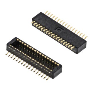 File di contatti PCB Hirose, 30 vie, 2 file, passo 0.4mm