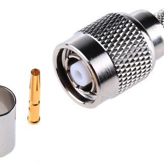 Connettore coassiale Ad angolo diritto Amphenol RF, 50Ω, Montaggio su cavo