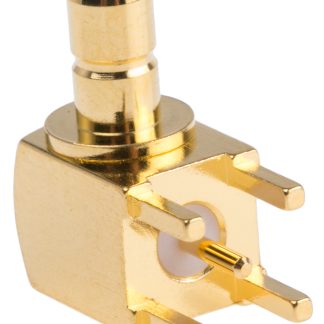 Connettore coassiale Angolo destro Amphenol RF, Femmina, 50Ω, Montaggio con foro passante