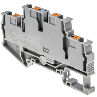 Morsettiera passante Phoenix Contact, Grigio, livello Doppio, 28A