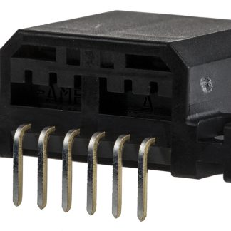 Presa PCB TE Connectivity, 6 vie, 1 fila, passo 2.5mm, Montaggio con foro passante