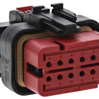 Connettore automotive TE Connectivity, Maschio, 12 vie, 2 file, Montaggio su cavo
