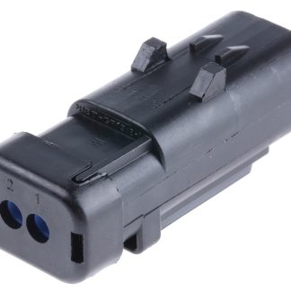 Connettore automotive TE Connectivity, Maschio, 2 vie, file, Montaggio a clip