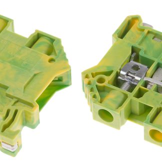 Morsetto di terra RS PRO, 22 → 8 AWG, Guida DIN