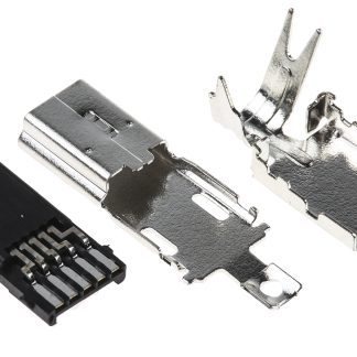 Connettore USB tipo B 2.0 Hirose Maschio, Montaggio su cavo