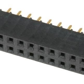 Presa PCB Samtec, 20 vie, 2 file, passo 2.54mm, Montaggio con foro passante