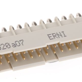 Connettore DIN 41612 ERNI Maschio, , Angolo retto, 32 vie 2 file, terminazione a saldare