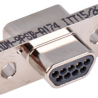 Connettore D-Sub ITT Cannon Micro-D, Maschio, 9 vie, terminazione a saldare