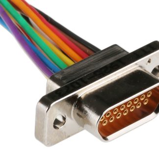 Connettore D-Sub ITT Cannon, Femmina, 15 vie, terminazione Precablato