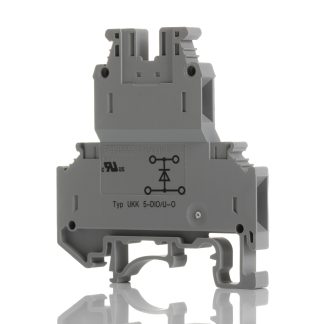 Morsettiera per guida DIN Phoenix Contact, Grigio, livello Doppio, 500mA