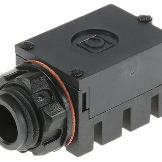 Connettore jack, 6.35 mm, Femmina, Nero, blu, Montaggio PCB
