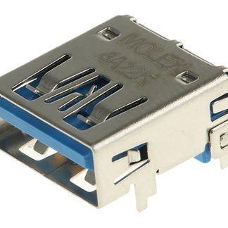 Connettore USB tipo A 3.0 Molex Femmina, Montaggio con foro passante