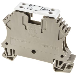 Coppia di morsettiere a tensione termoelettrica Weidmuller, Beige scuro, livello Singolo, 1 (A