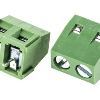 Morsettiera per circuito stampato RS PRO Maschio a 2 vie, 1 fila, passo 5mm, Montaggio con foro passante