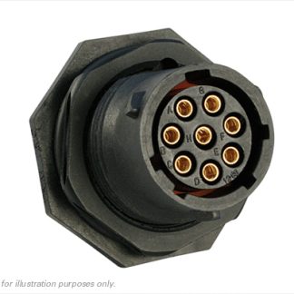 Connettore circolare Souriau Sunbank by Eaton, maschio, serie UTS, Standard, 8 poli, Montaggio a pannello