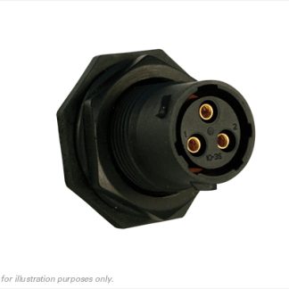 Connettore circolare Souriau Sunbank by Eaton, maschio, serie UTS, Standard, 3 poli, Montaggio a pannello