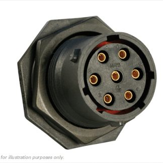 Connettore circolare Souriau Sunbank by Eaton, maschio, serie UTS, Standard, 7 poli, Montaggio a pannello