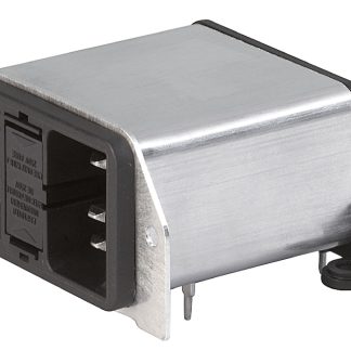 Connettore con filtro IEC Schurter C14 250 V c.a., 2A, Montaggio con foro passante