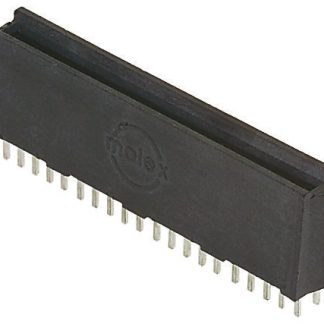 Connettore terminale Molex Femmina, Dual Edge, 8 vie, 2 file, Montaggio con foro passante