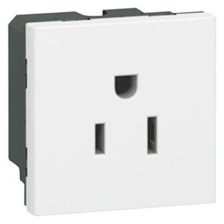Presa elettrica, Legrand 0 775 04, 15A, 1 modulo, IP41, presa NEMA 5-15R in Policarbonato, Bianco In interni, Montaggio