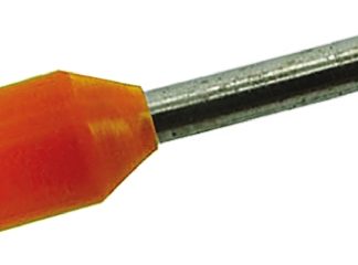 Boccola a crimpare RS PRO, Isolato, Arancione, lunghezza pin 8mm, filo max 0.5mm², 22AWG