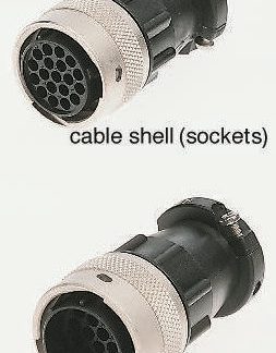 Connettore circolare ITT Cannon, maschio, serie Trident Ringlock, Standard, 28 poli, Montaggio su cavo